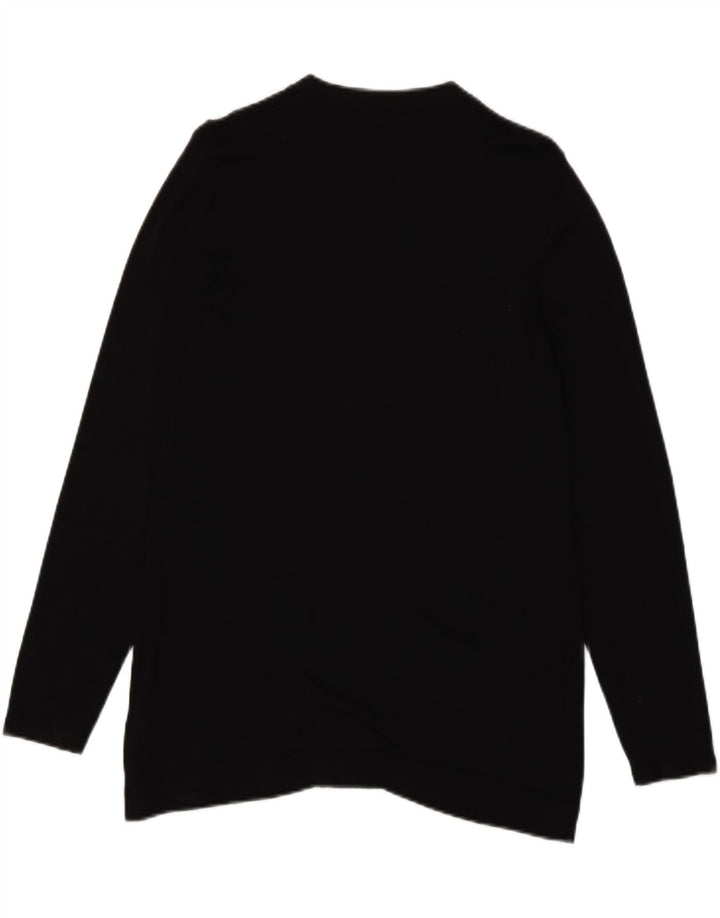 MARKS & SPENCER Womens Cardigan Sweater UK 14 Large Black Viscose