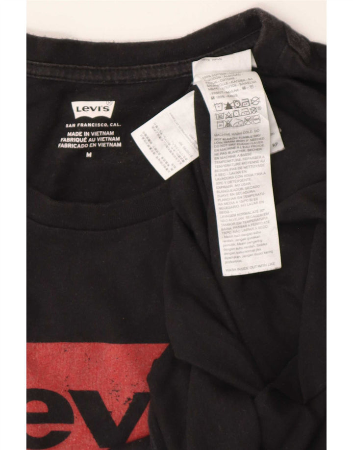 Levi's muška majica kratkih rukava srednje veličine, crni pamuk