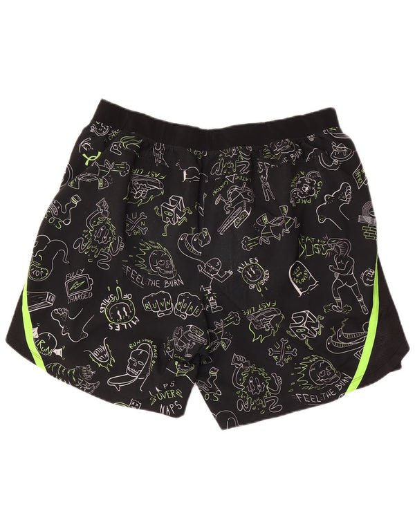 Under Armour muške kratke sportske hlače Heat Gear s apstraktnim uzorkom XL crne