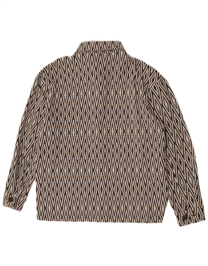 Zara muška bomber jakna UK 38 srednje crni geometrijski pamuk