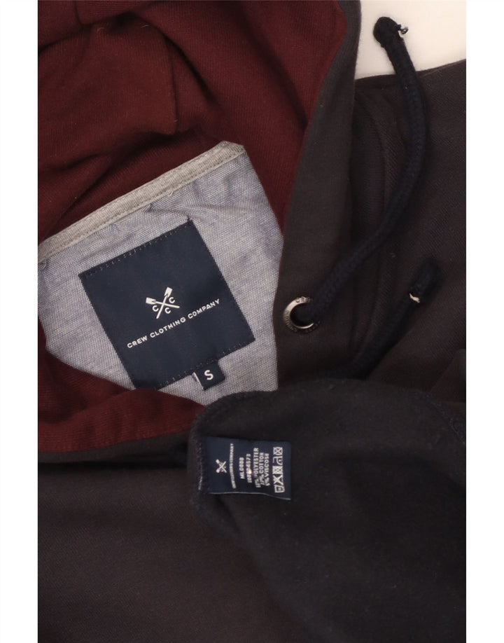 Crew Clothing Muški pulover s kapuljačom s patentnim zatvaračem Mali tamnoplavi poliester