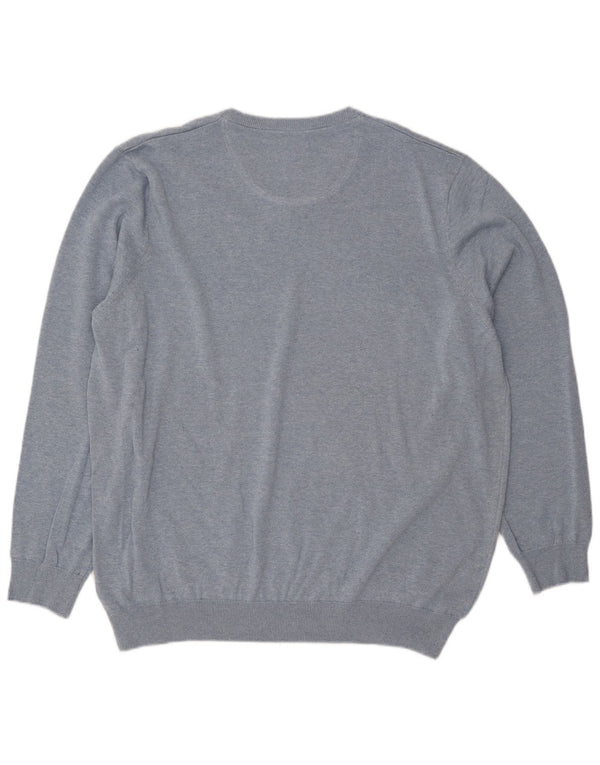 Lacoste muški džemper s V-izrezom, veličina 8 3XL, plavi pamuk