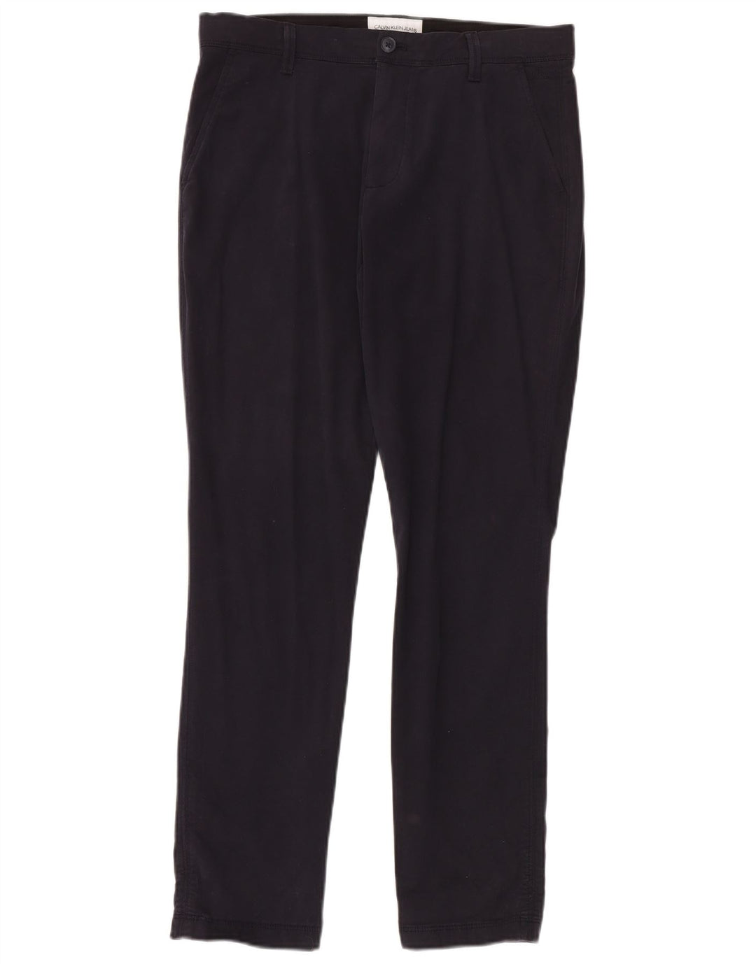 CALVIN KLEIN Muške uske chino hlače W31 L32 tamnoplavi pamuk