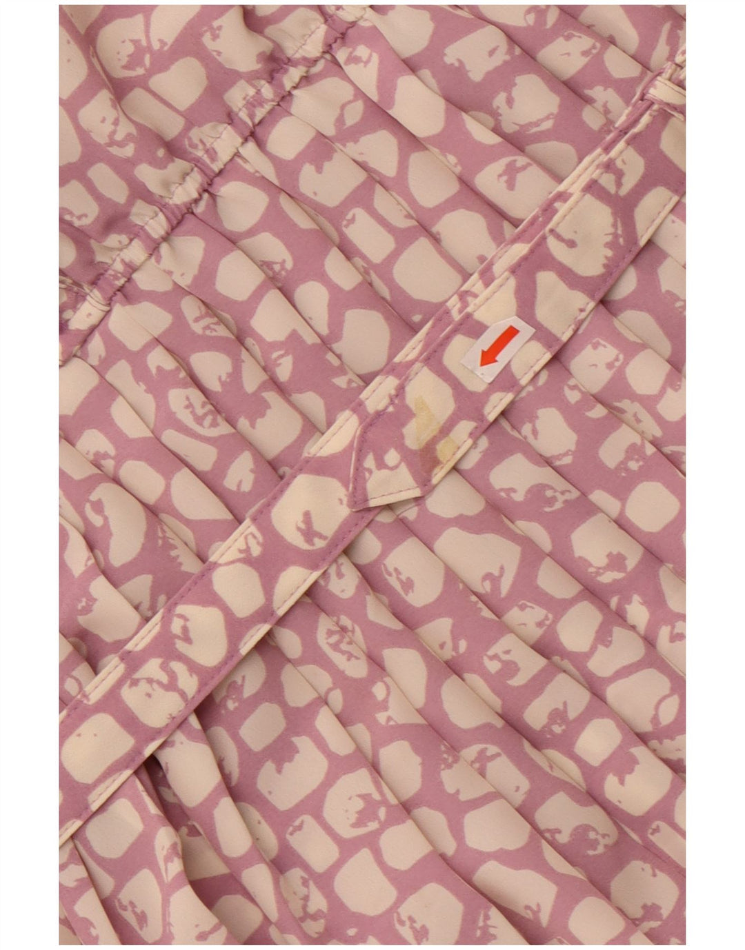 Klasična ženska maksi haljina UK 16, veliki ljubičasti poliester s uzorkom životinja