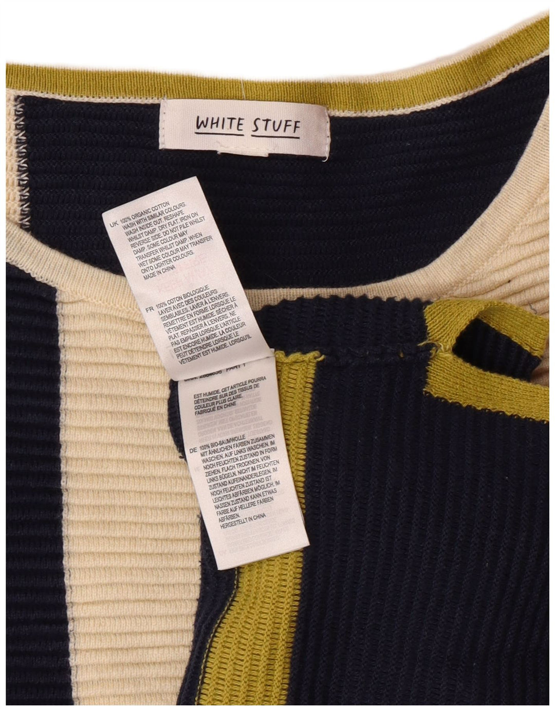 WHITE STUFF Ženski džemper s veznim izrezom UK 18 XL Višebojni