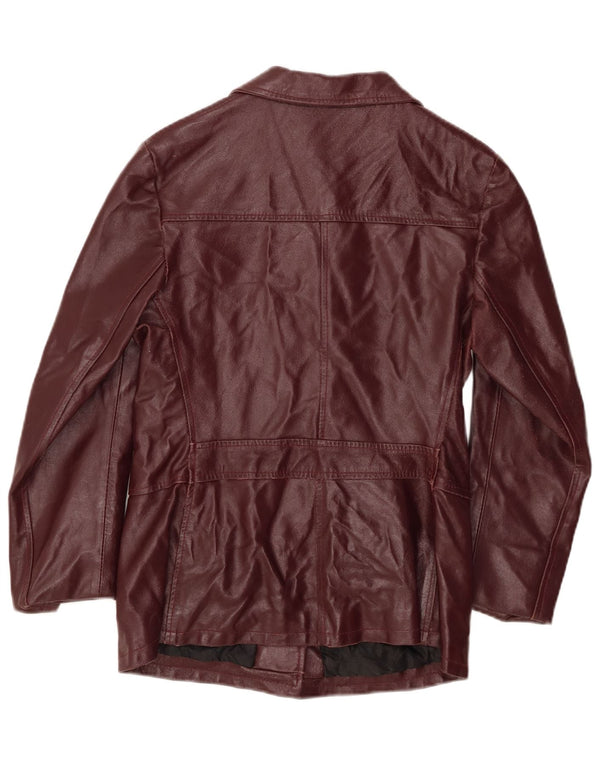 MOLIM, ženska kožna jakna UK 12 srednje tamnocrvena