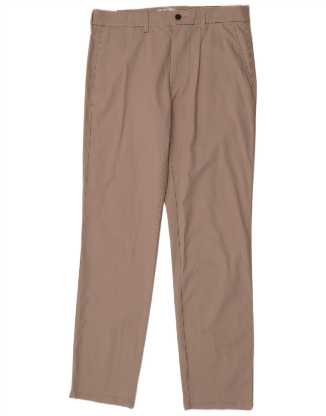 Marks & Spencer Mens Straight Regular Fit W34 L33 Sivi pamuk