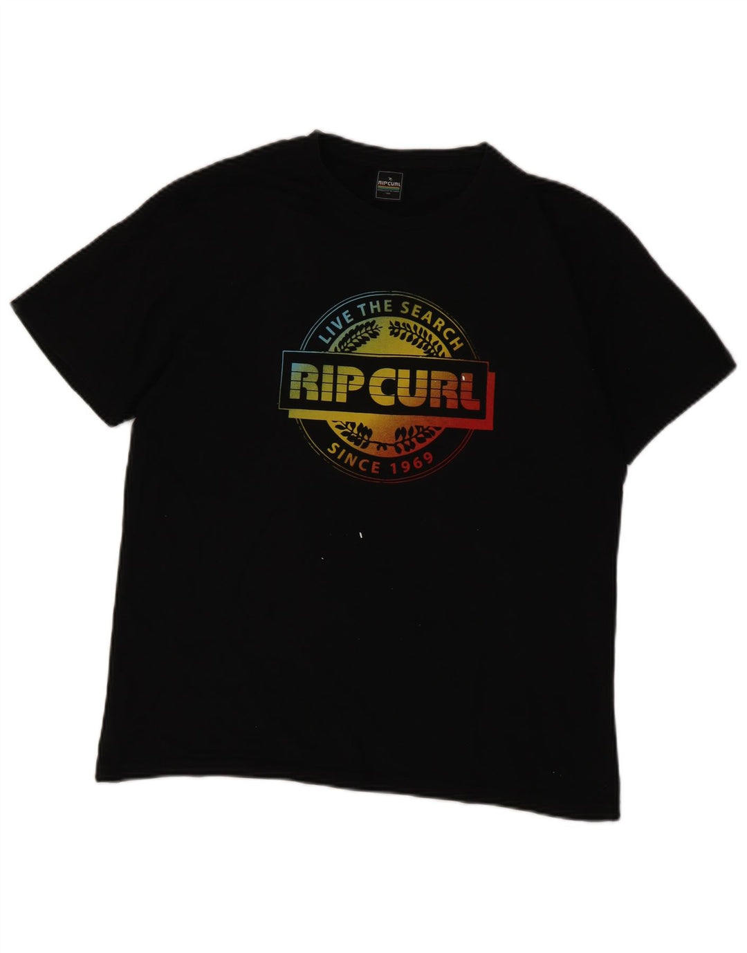 Rip Curl muška grafička majica kratkih rukava Srednji crni pamuk