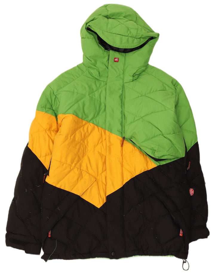 Quiksilver muška podstavljena jakna s kapuljačom UK 36 Mali raznobojni blok u boji