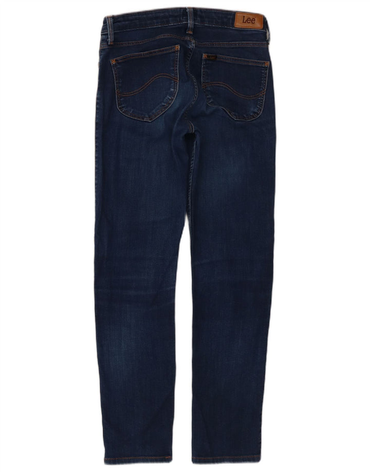 Lee ženske uske traperice Elly W28 L28 tamnoplavi pamuk