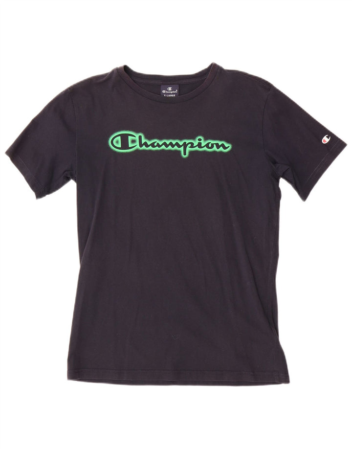 CHAMPION Majica s grafičkim motivima za dječake 13-14 godina XL tamnoplavi pamuk