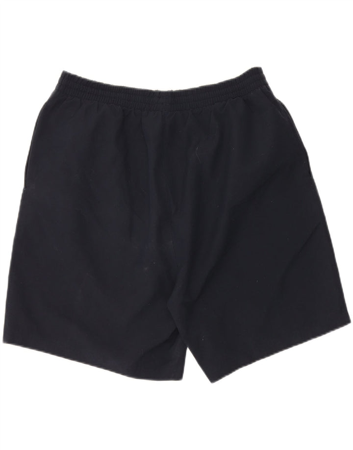 REEBOK Mens Sport Shorts Large Navy Blue Polyester