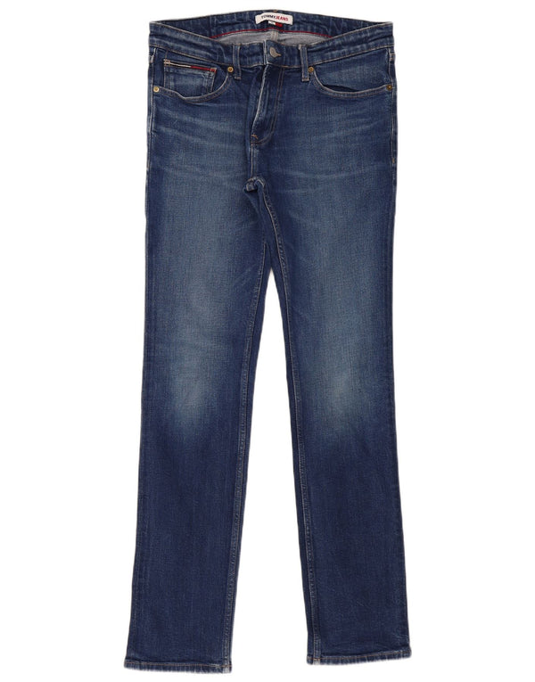 Tommy Hilfiger Mens Scanton Slim Jeans W32 L34 Plavi pamuk
