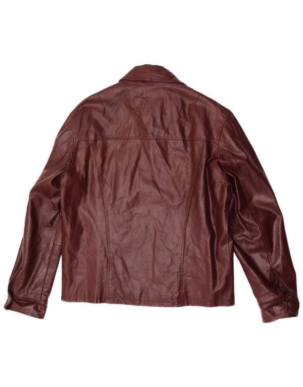 Vintage muška kožna jakna UK 40 Large Burgundy