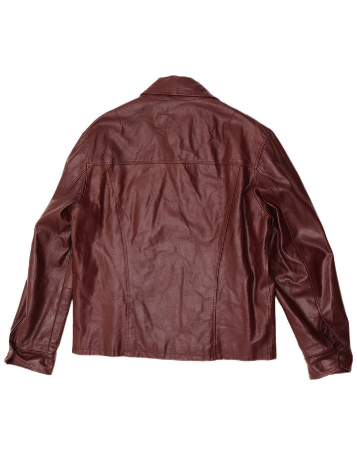 Vintage muška kožna jakna UK 40 Large Burgundy