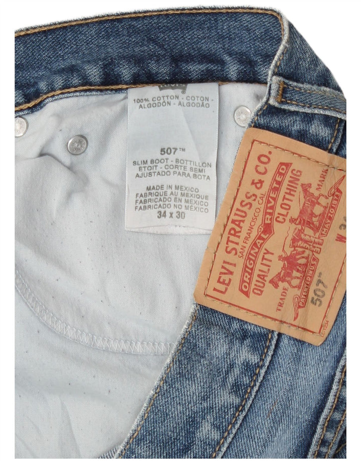 Levi's muške 507 uske traperice W34 L26 plavi pamuk