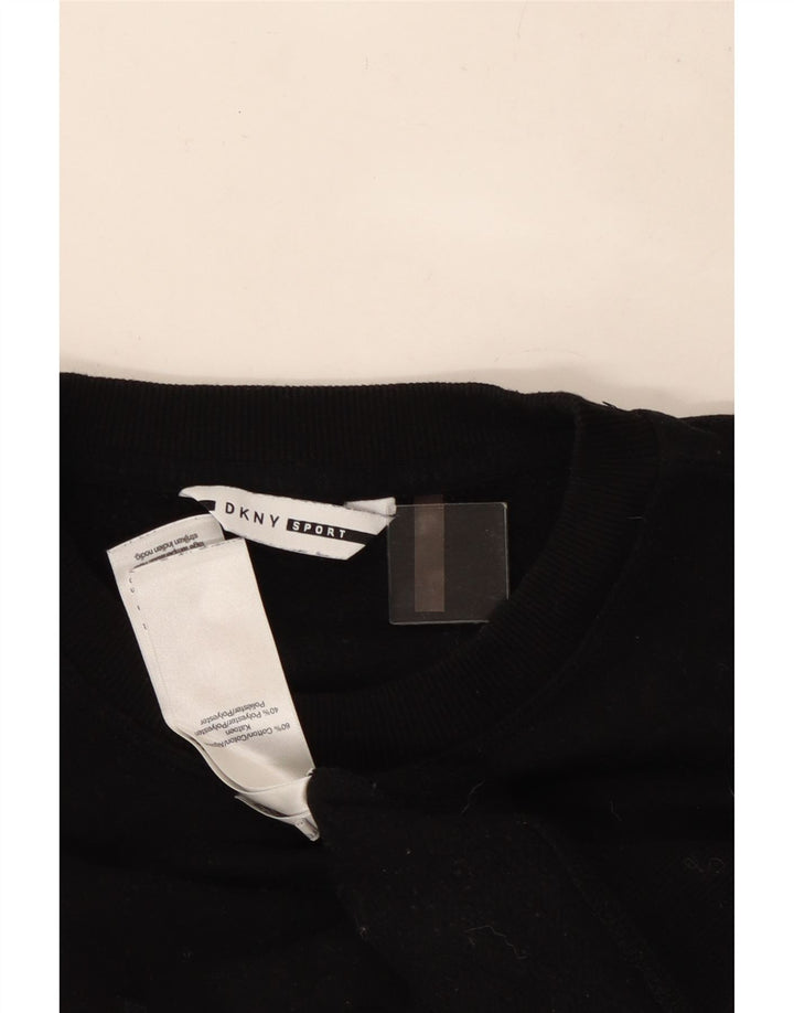 Dkny Ženska prekomjerna kratka majica s motivima UK 10 Mala crna