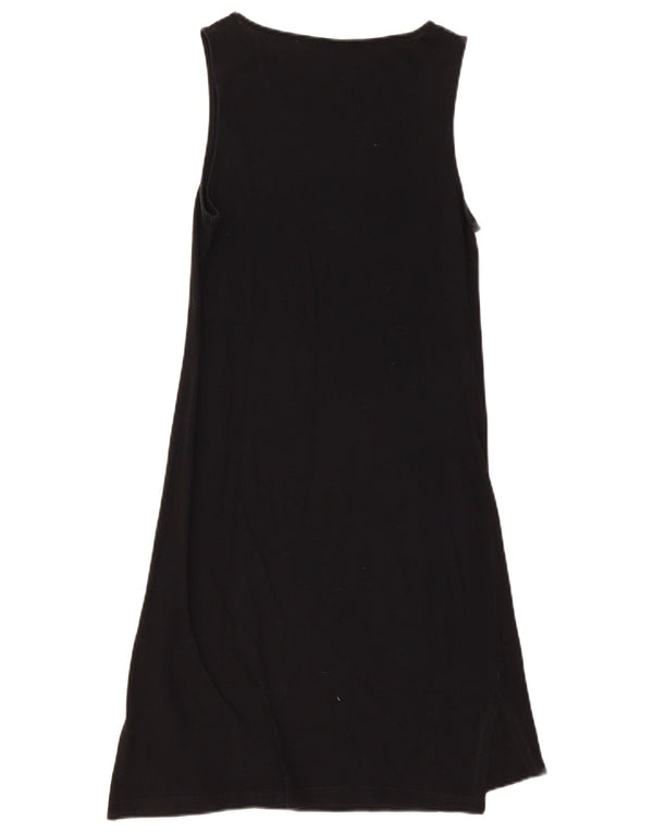Sergio Tacchini Womens Milano Sleeveless A-Line Dress UK 10 Small Black