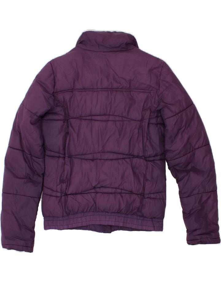 KAPPA Womens Padded Jacket UK 10 Small Purple Polyester Vintage Kappa and Second-Hand Kappa from Messina Hembry 