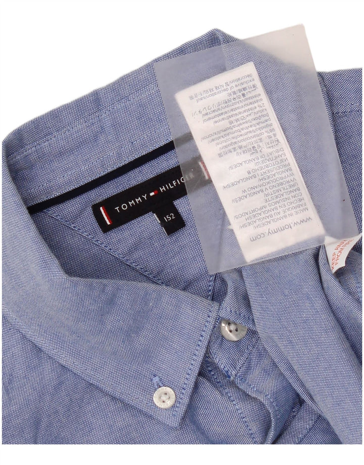 Plava pamučna majica Tommy Hilfiger za dječake 11-12 godina