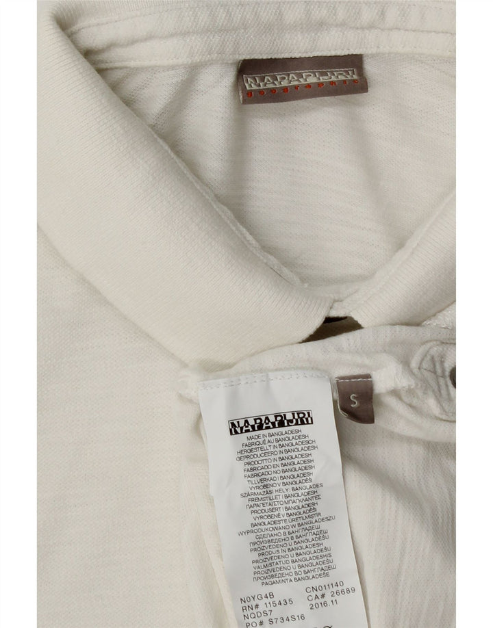 NAPAPIJRI Muška Geographic polo majica Mala bijela pamučna