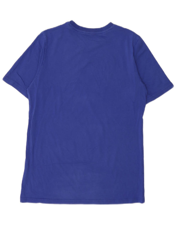 Adidas Boys T-Shirt Top 15-16 Years Blue Cotton