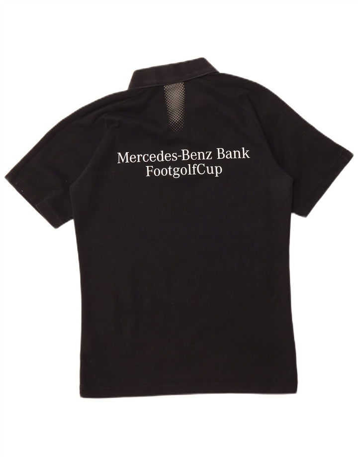 PUMA muška grafička polo majica srednje crne pamučne boje