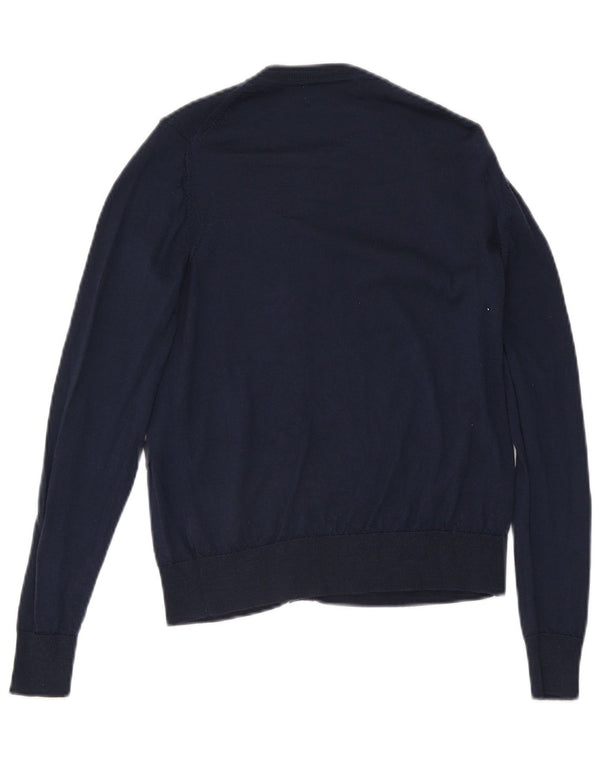 Marks & Spencer ženski kardigan džemper UK 8 Mala tamnoplava merino vuna
