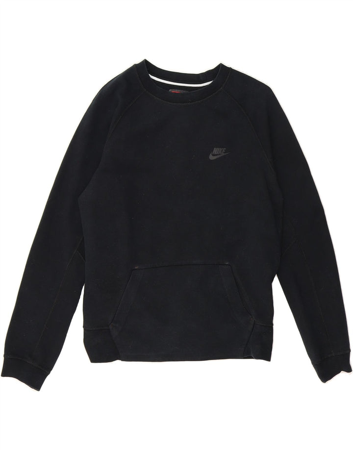 NIKE Mens Sweatshirt Jumper Small Black Cotton Vintage Nike and Second-Hand Nike from Messina Hembry 