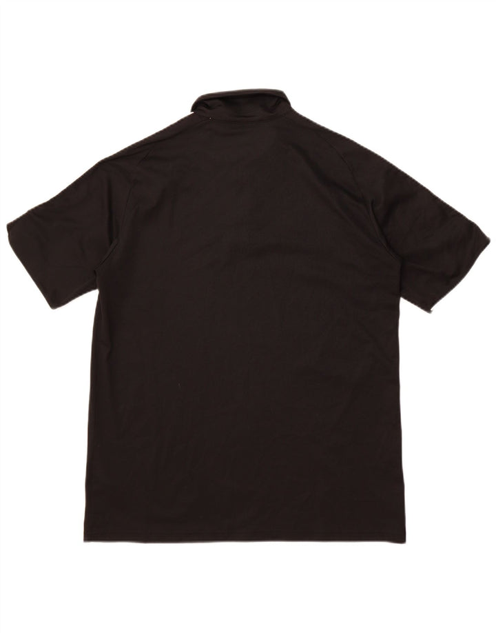 ADIDAS muška Aeroready polo majica srednjeg kroja od crnog poliestera