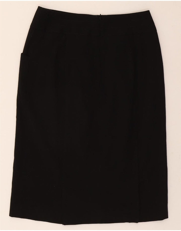 MOSSIMO Womens Stretch Straight Skirt US 4 Small W26 Black Polyester Vintage Mossimo and Second-Hand Mossimo from Messina Hembry 