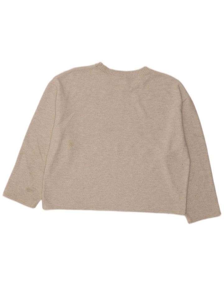 Zara ženska majica s dugim rukavima UK 16 Large Off White