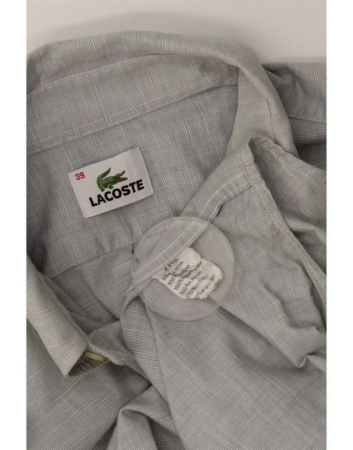 Lacoste muška košulja veličine 39 srednje sivi pamuk