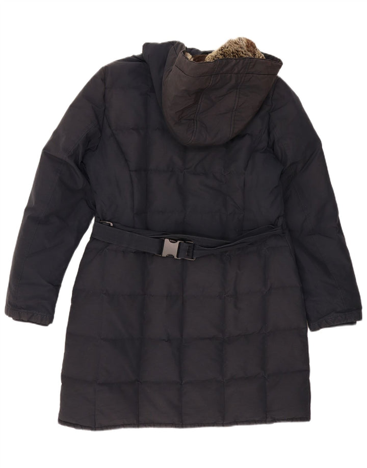 WOOLRICH Ženski podstavljeni kaput s kapuljačom UK 18 XL tamnoplavi poliester