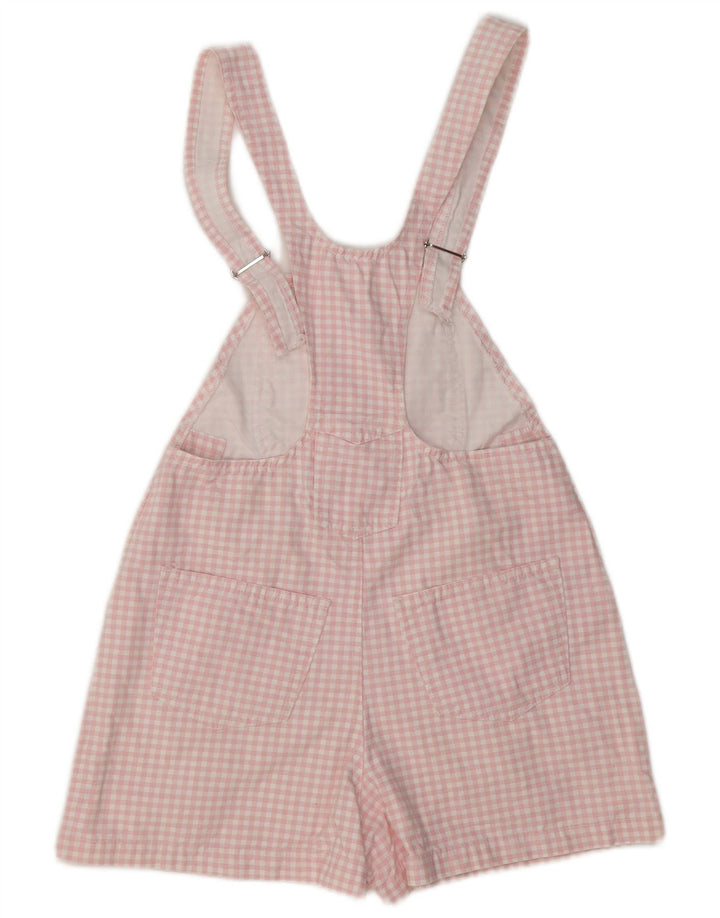 Vintage ženske gaćice kratke hlače IT 40 Small W30 Pink Gingham pamuk