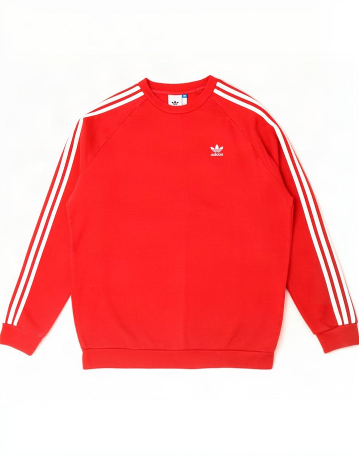 Adidas muški džemper srednji crveni pamuk