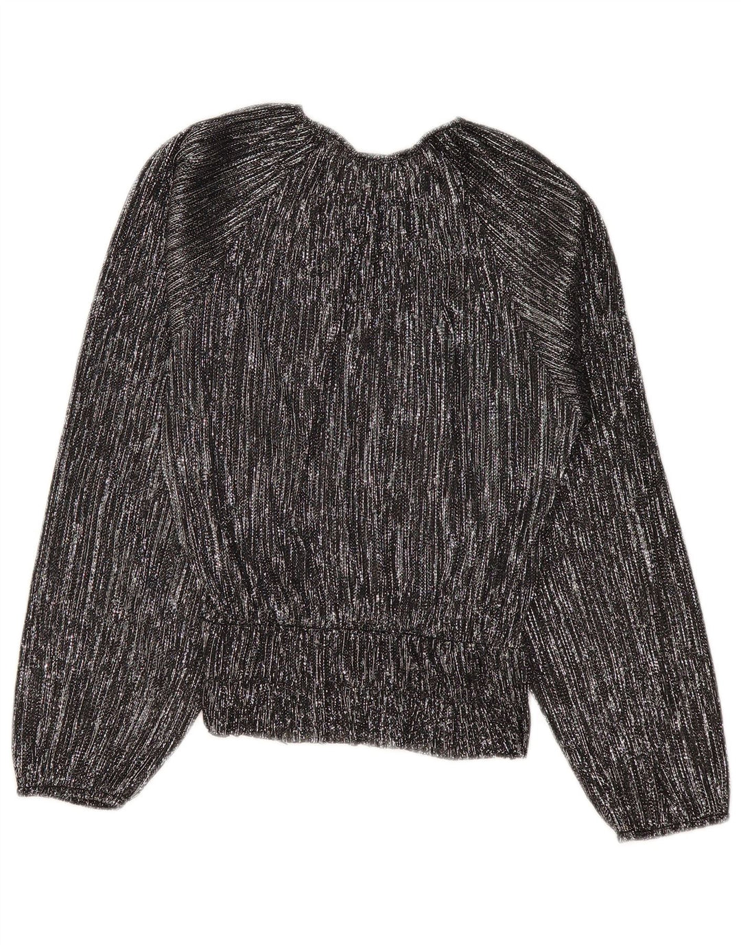 ZARA ženski gornji dio bluze prekomjernih dugih rukava UK 10 na male crne pruge