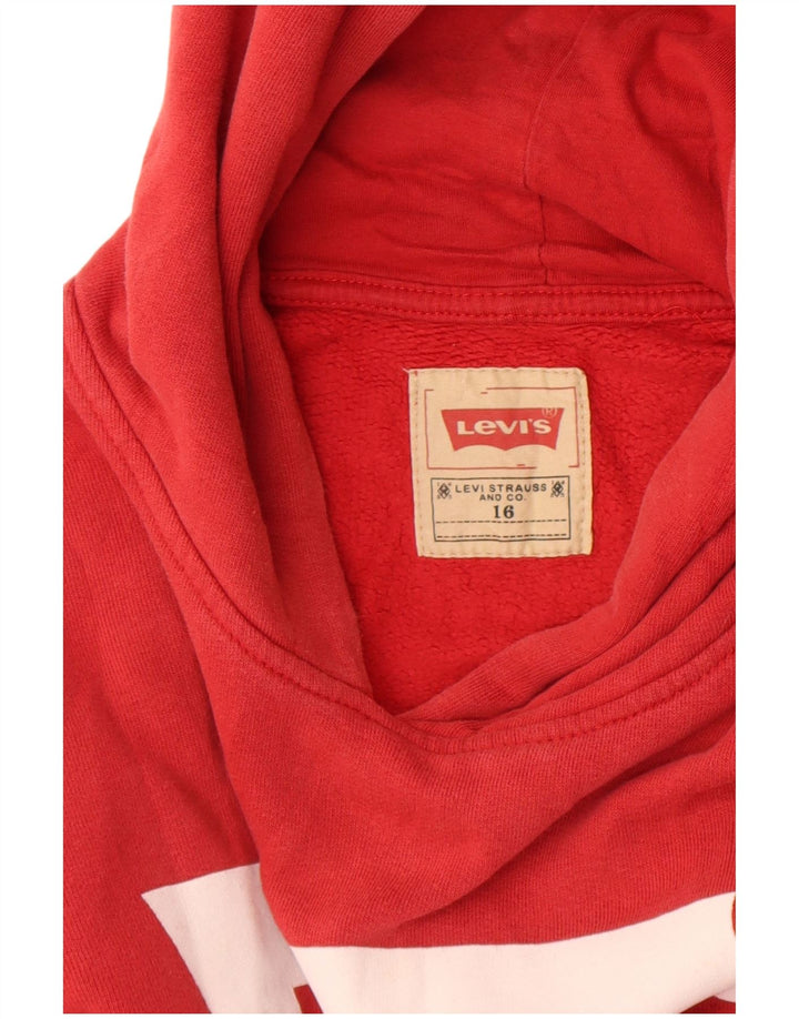 Levi's Boys majica s kapuljačom s kapuljačom 15-16 godina, crvena