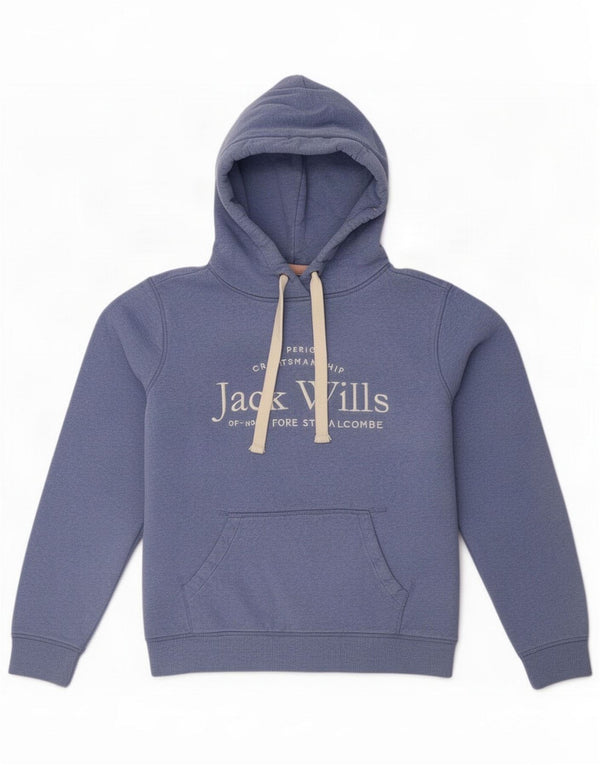 Jack Wills Ženska prekomjerna majica s kapuljačom s grafičkim motivima UK 14 velika plava