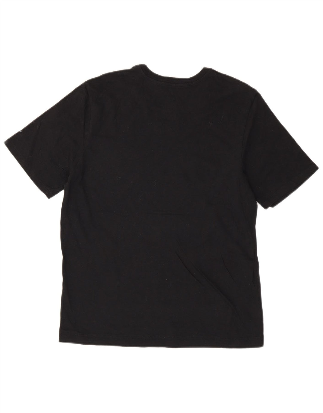 NIKE Ženska majica kratkih rukava atletskog kroja UK 12 Srednje crni pamuk