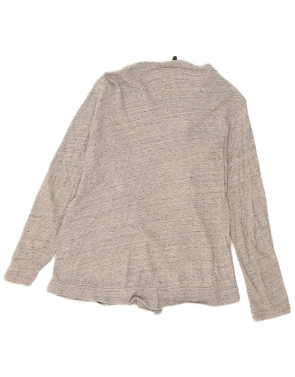 Ženski otvoreni kardigan pulover Massimo Dutti UK 10 Mali sivi flekasti pamuk