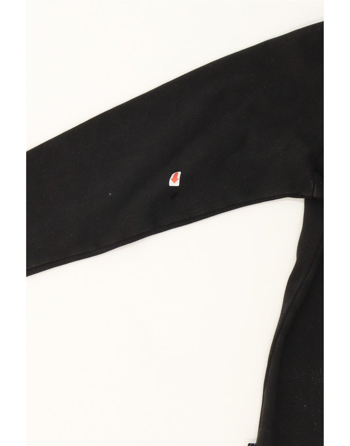 PUMA Mens Graphic Hoodie Jumper Medium Black Cotton Vintage Puma and Second-Hand Puma from Messina Hembry 