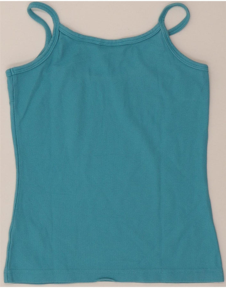 FILA Womens Crop Cami Top UK 12 Medium Blue Cotton Vintage Fila and Second-Hand Fila from Messina Hembry 