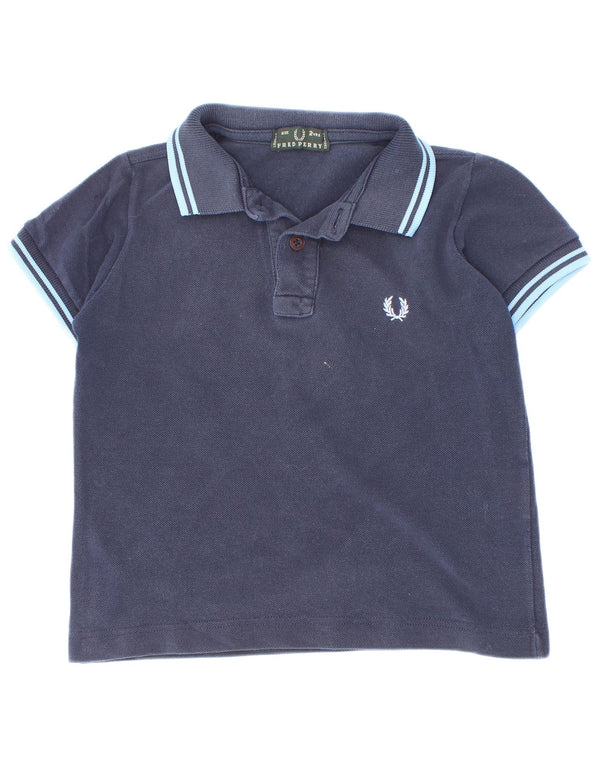 Fred Perry Polo majica za dječake 18-24 mjeseca, tamnoplava, pamuk na pruge