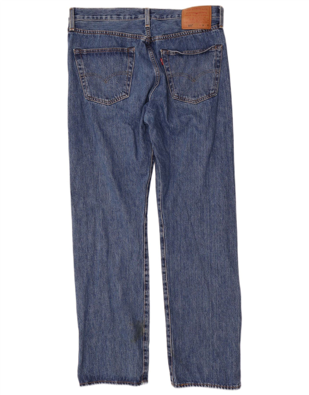 Levi's muške 501 ravne traperice W34 L32 plavi pamuk