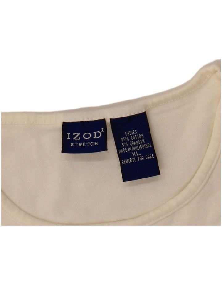 IZOD Ženska majica kratkih rukava UK 18 XL bijeli pamuk