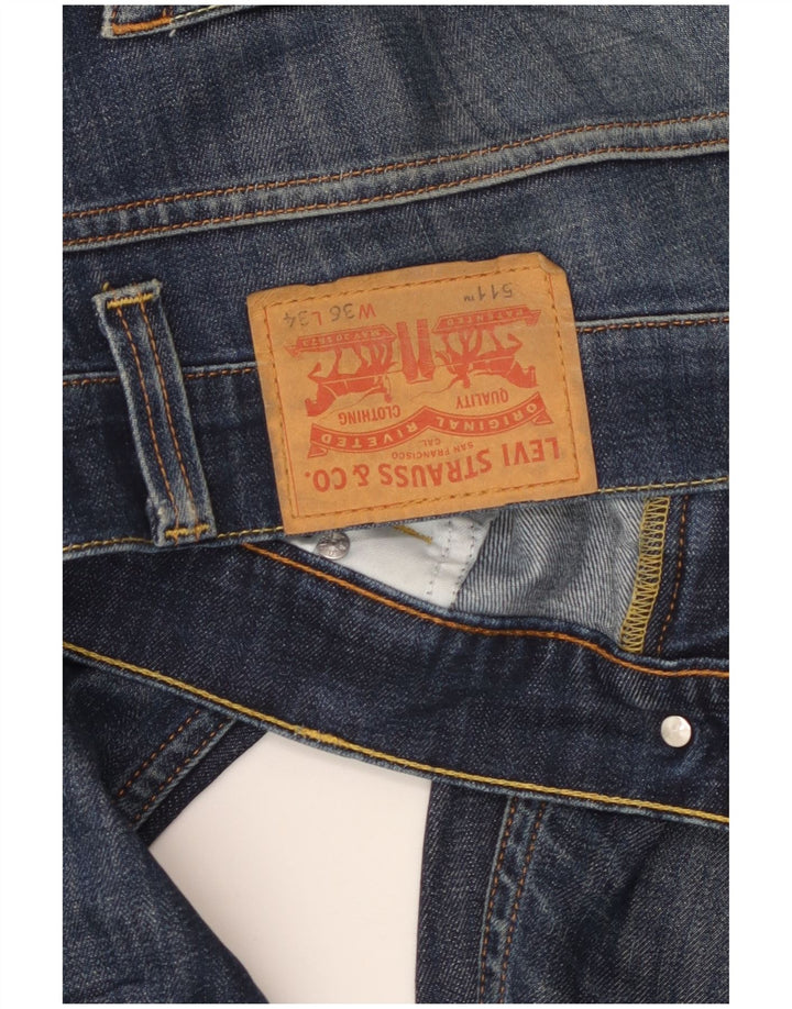 Levi's muške 511 uske traperice W36 L34 plavi pamuk