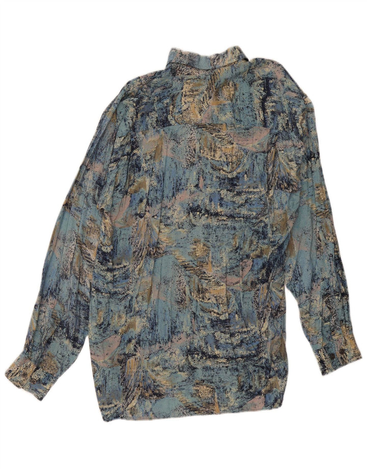 JAC TISSOT Muška košulja s apstraktnim uzorkom srednje plava