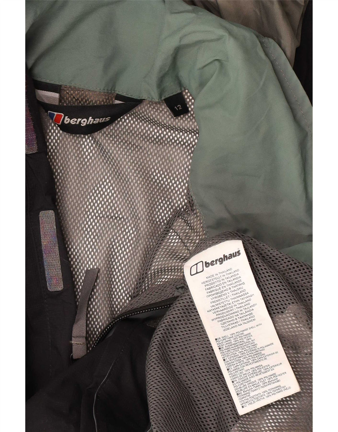 Berghaus Boys kišna jakna s kapuljačom 11-12 godina, crna poliamidna