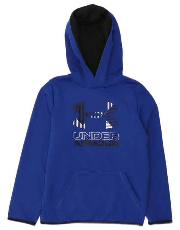 Under Armour Boys Cold Gear Graphic majica s kapuljačom 9-10 godina srednje plava